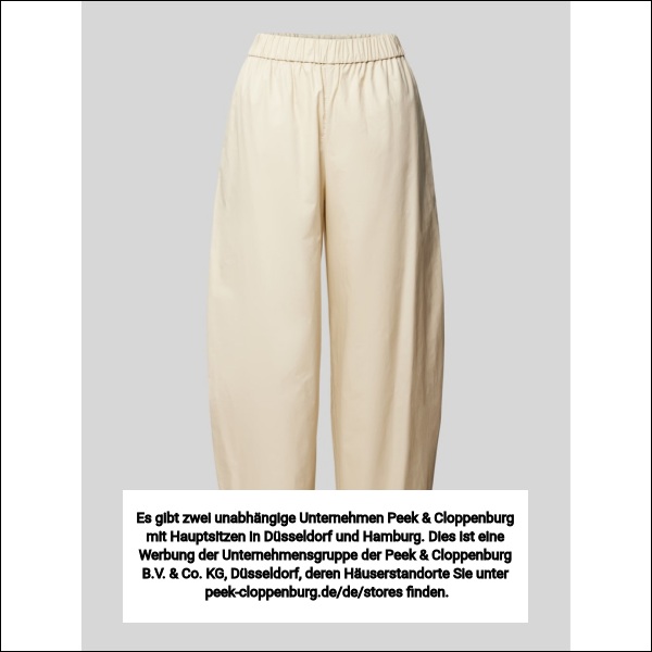 Armani Exchange Damen Weite Hosen Beige Gr. 38 