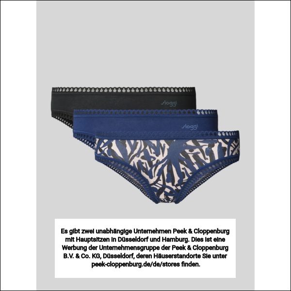 Sloggi Damen Slips Blau Gr. Übergröße XXL 
