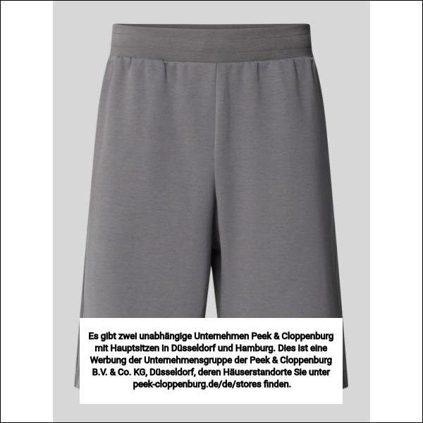Ea7 Emporio Armani Herren Mittelgrau Shorts Mit Elastischem Bund