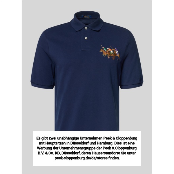 Polo Ralph Lauren Herren Marine Regular Fit Poloshirt Aus Reiner Baumwolle