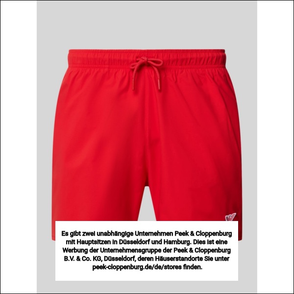 Emporio Armani Herren Rot Badehosen, Gr. Übergröße Xxl