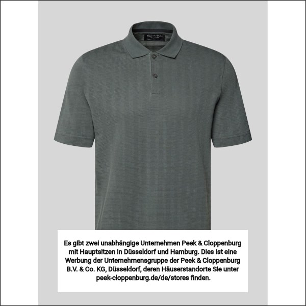 Marc O'polo Herren Poloshirts Grau Gr. Extra Groß
